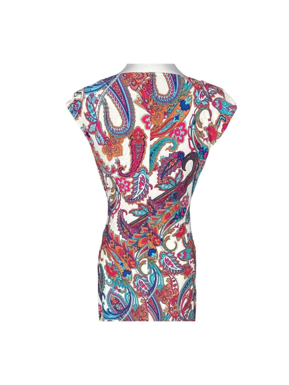 Lauren Ralph Lauren Sheath Paisley Sleeveless Dress Size 6 - Picture 4 of 8
